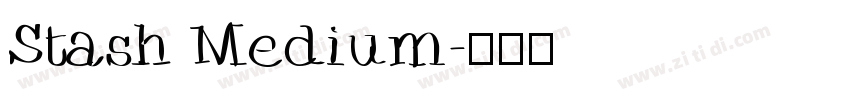Stash Medium字体转换